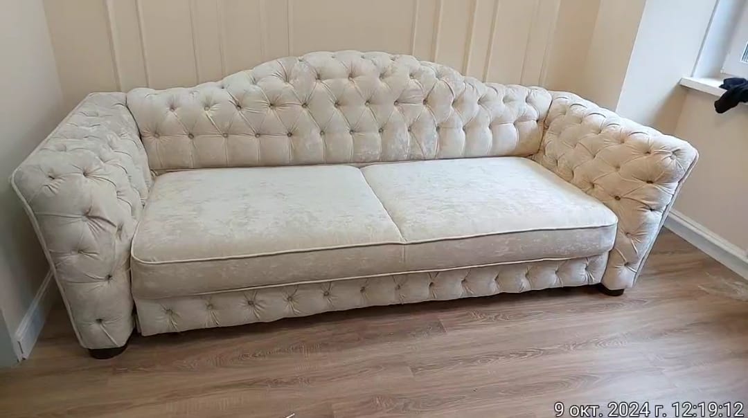 Замена обивки дивана на дому. Неман